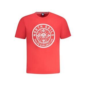 North Sails Red Cotton Men Men's T-Shirt